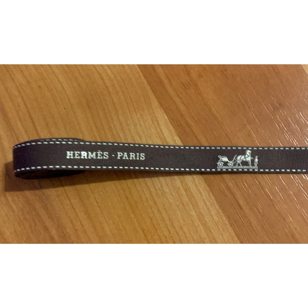 Hermes Brown Ribbon